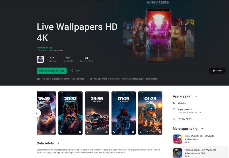 Live Wallpapers HD 4K